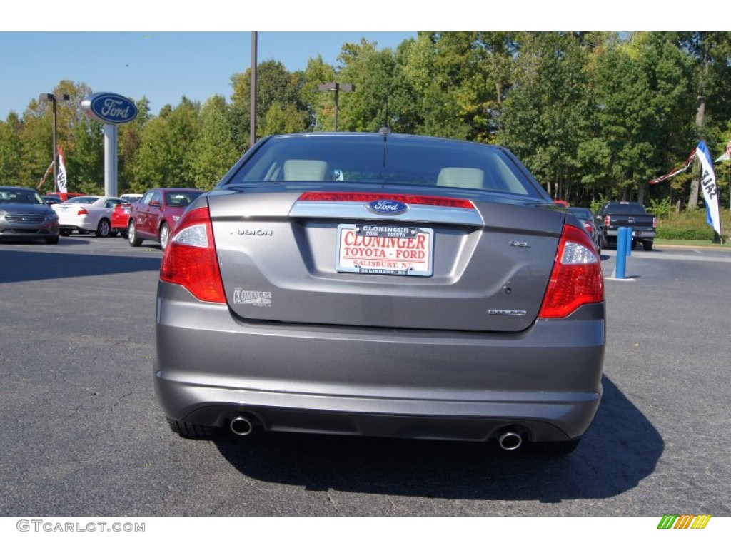 2011 Fusion SEL V6 - Sterling Grey Metallic / Camel photo #4