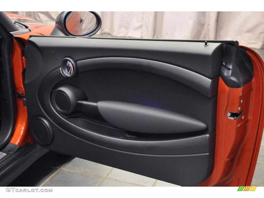 2013 Mini Cooper Hardtop Carbon Black Door Panel Photo #72299094