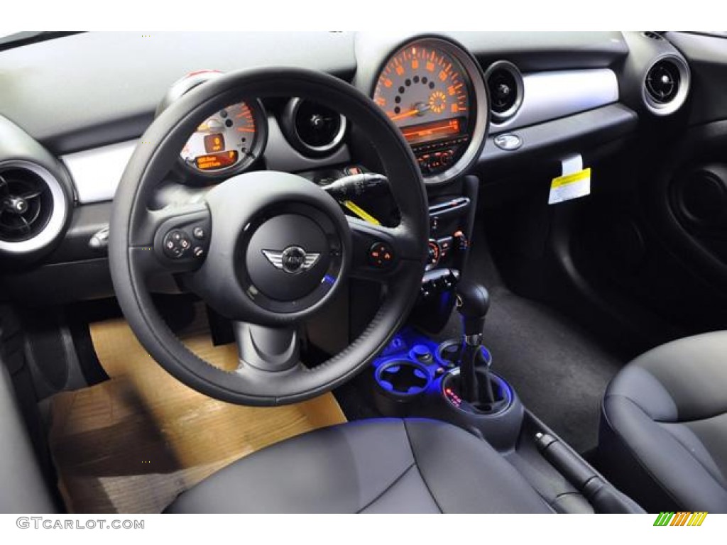 Carbon Black Interior 2013 Mini Cooper Hardtop Photo #72299497
