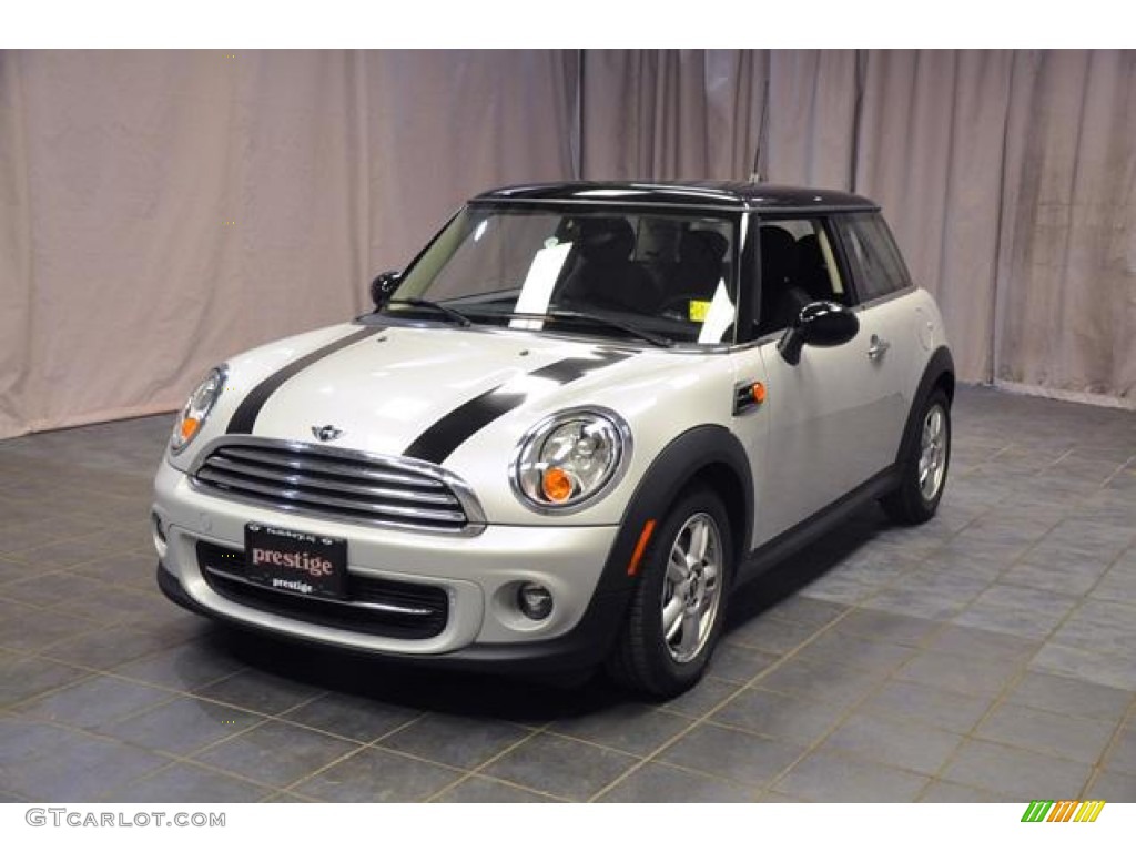 2013 Cooper Hardtop - White Silver Metallic / Carbon Black photo #1