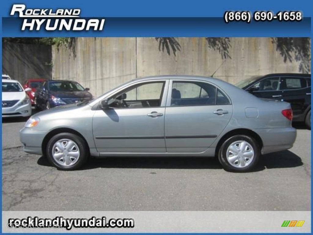 2004 Corolla CE - Mineral Green / Light Gray photo #2