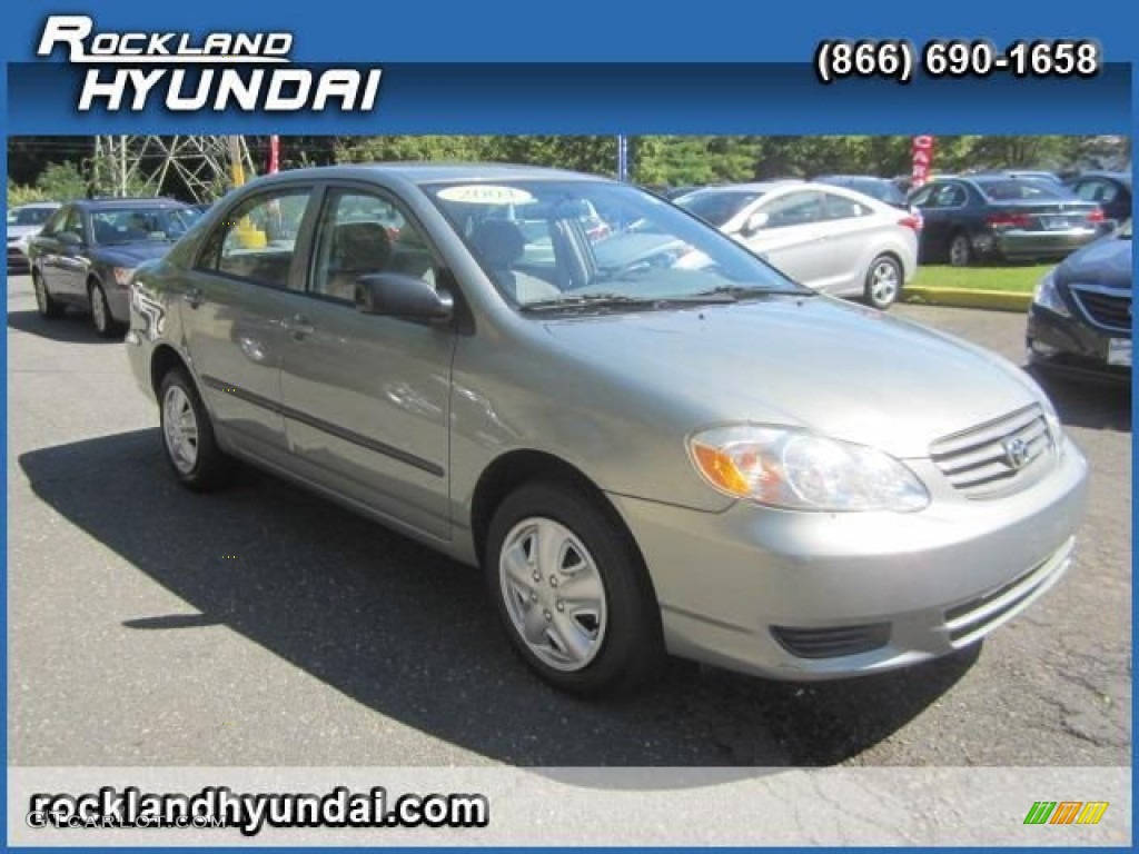 2004 Corolla CE - Mineral Green / Light Gray photo #5