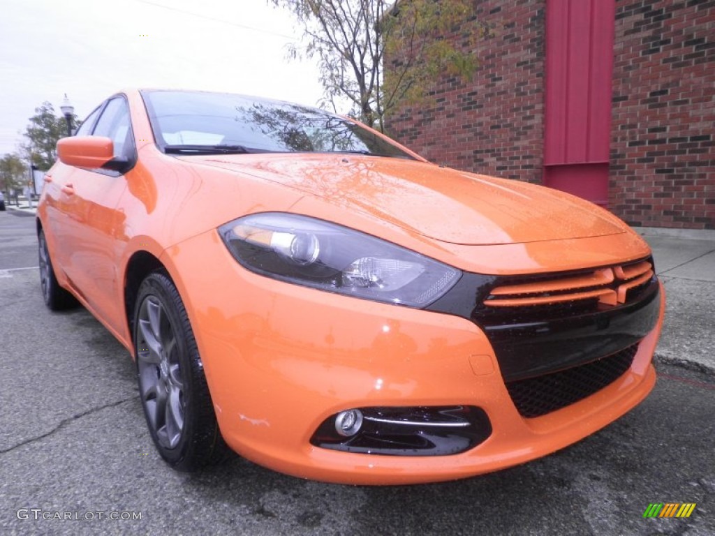 2013 Dart Rallye - Header Orange / Black/Light Diesel Gray photo #1