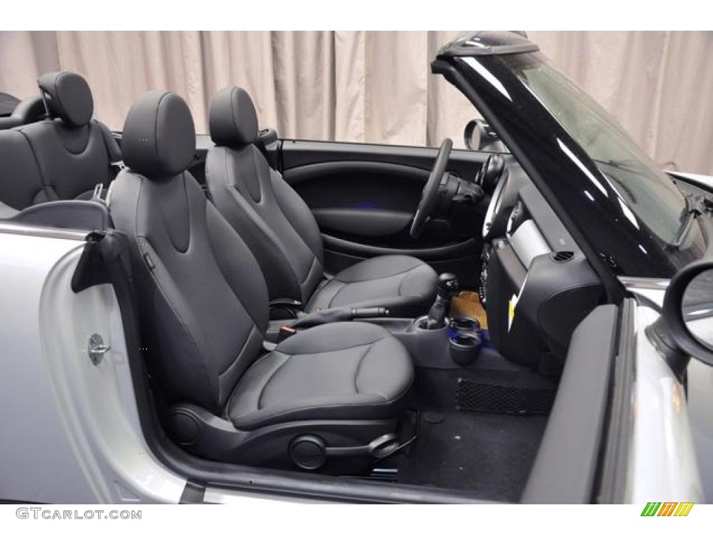 Carbon Black Interior 2013 Mini Cooper Convertible Photo #72300337