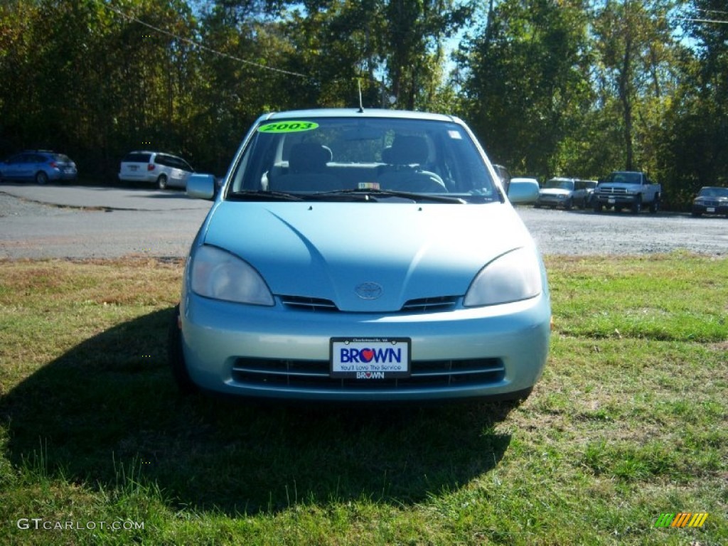 2003 Prius Hybrid - Aqua Ice Opalescent / Amethyst photo #8