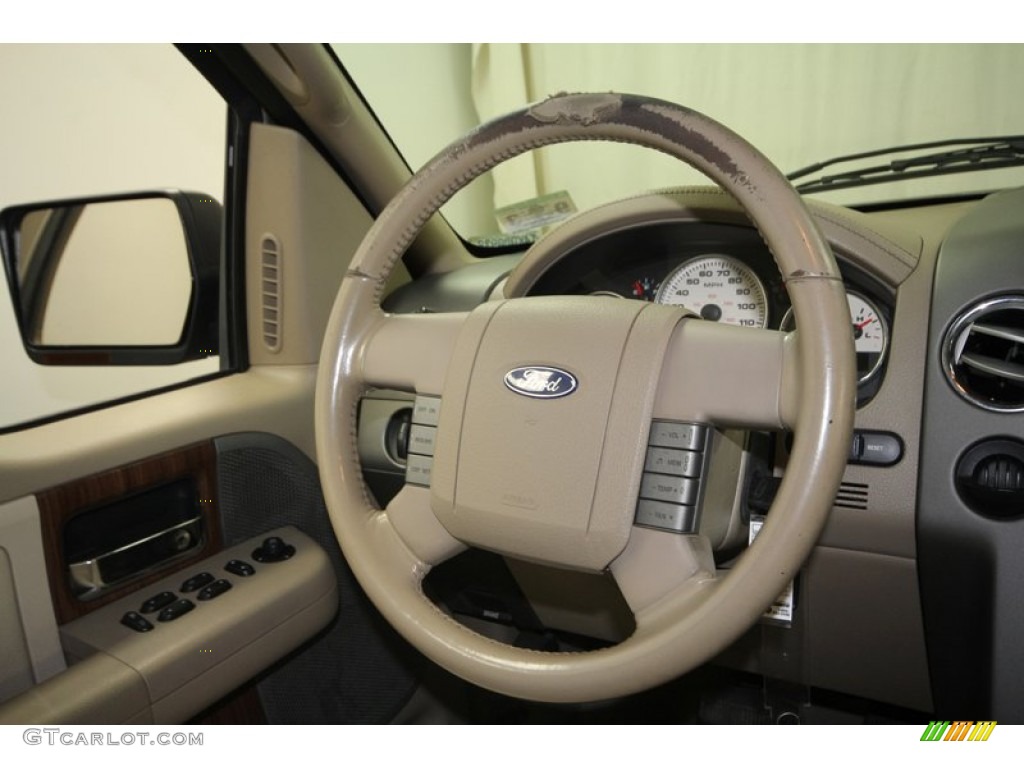 2004 F150 Lariat SuperCrew - Arizona Beige Metallic / Tan photo #33