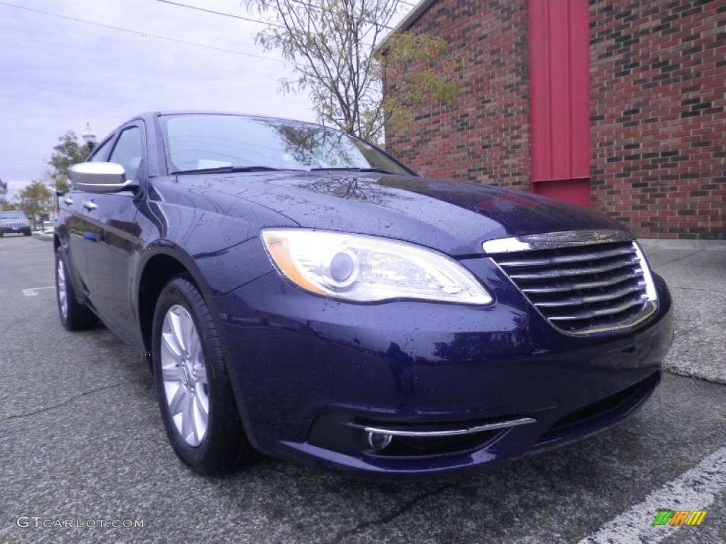 2013 200 Limited Sedan - True Blue Pearl / Black/Light Frost Beige photo #1