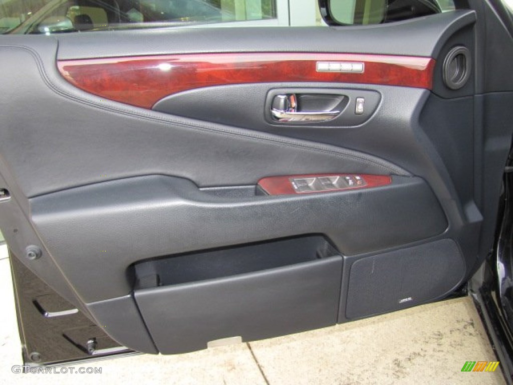 2009 Lexus LS 460 Black Door Panel Photo #72302731