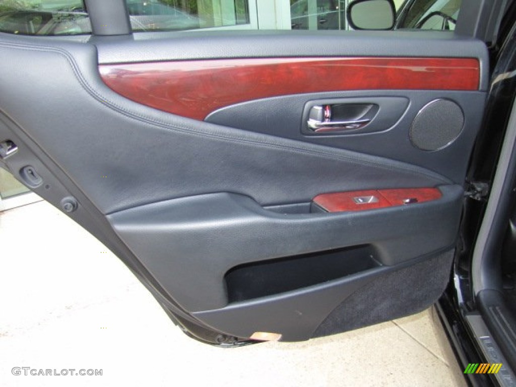 2009 Lexus LS 460 Black Door Panel Photo #72302761