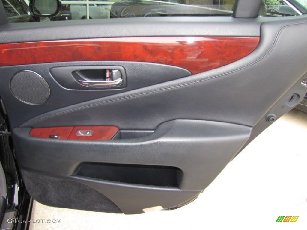2009 Lexus LS 460 Black Door Panel Photo #72302776
