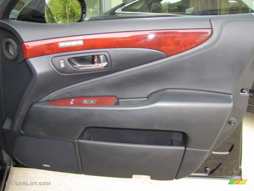2009 Lexus LS 460 Black Door Panel Photo #72302803