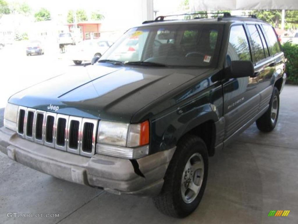 1997 Grand Cherokee Laredo 4x4 - Forest Green Pearl / Agate Black photo #10