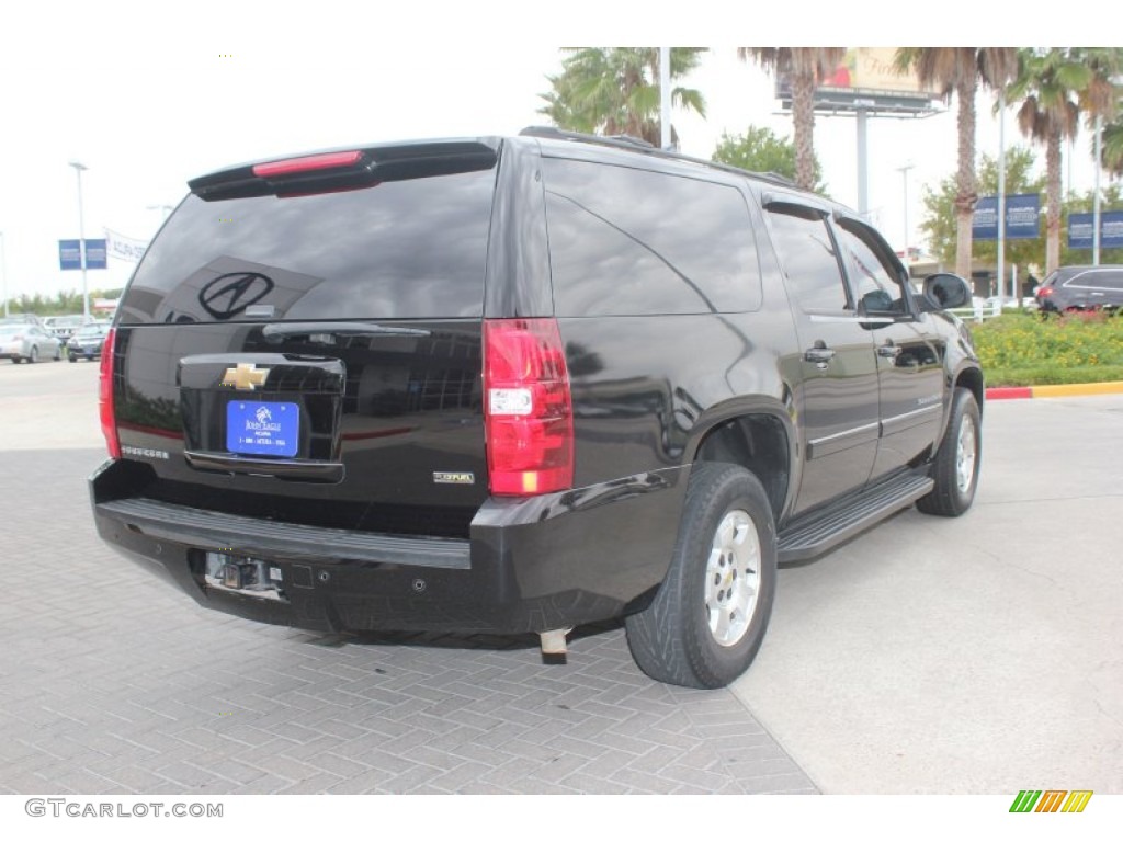 2007 Suburban 1500 LT - Black / Light Cashmere/Ebony photo #8