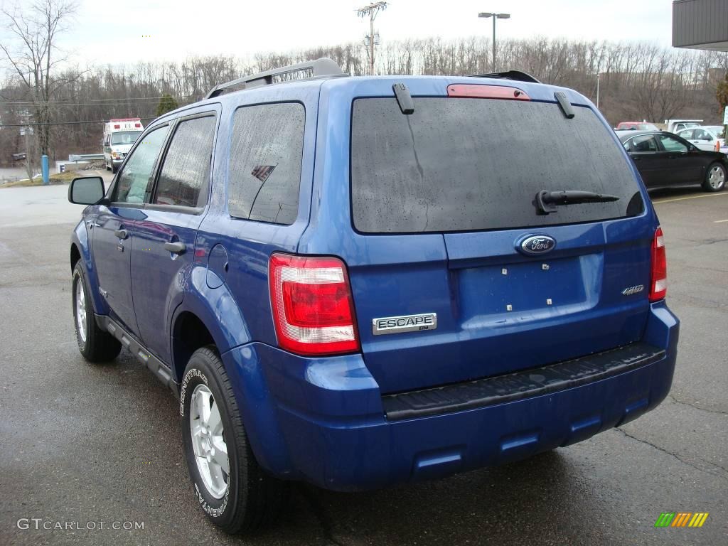2008 Escape XLT V6 4WD - Vista Blue Metallic / Stone photo #2