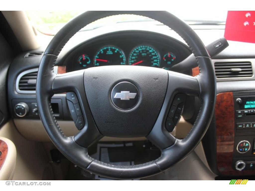 2007 Suburban 1500 LT - Black / Light Cashmere/Ebony photo #20
