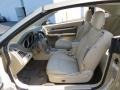 2010 Chrysler Sebring Medium Pebble Beige/Cream Interior Front Seat Photo