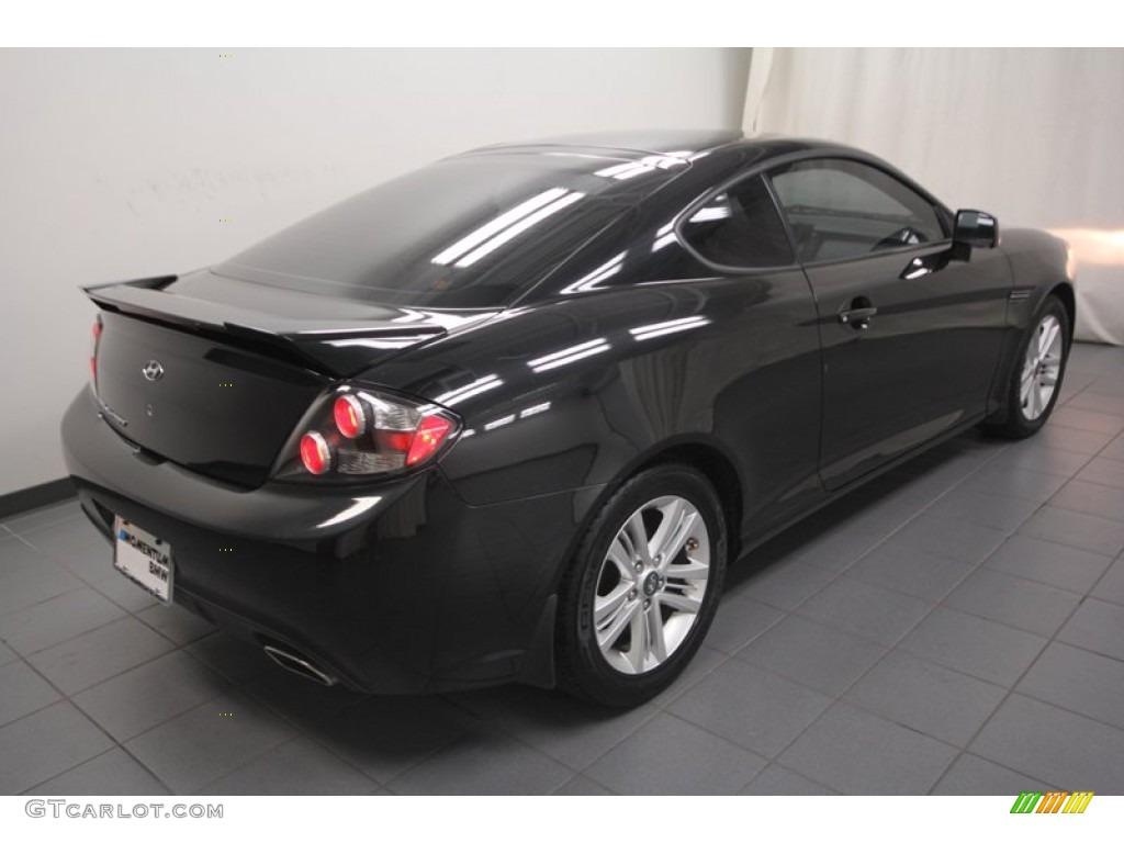 2008 Tiburon GS - Black Pearl / GS Black Cloth photo #10