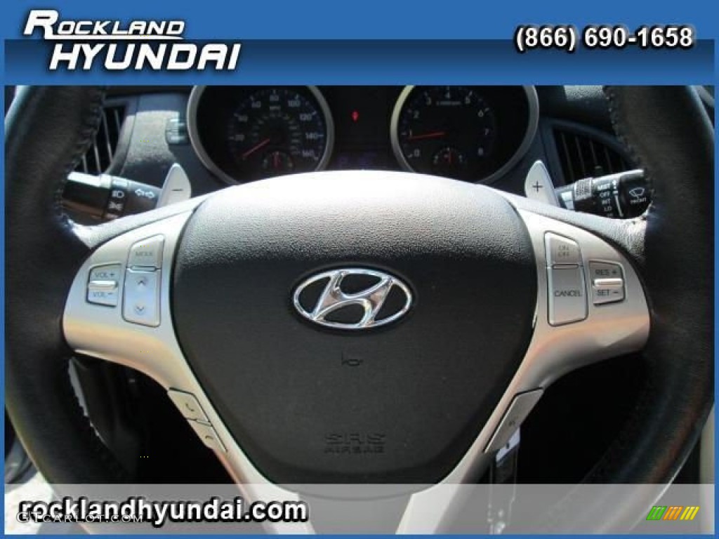 2010 Genesis Coupe 2.0T - Aqua Minerale Blue / Black photo #23