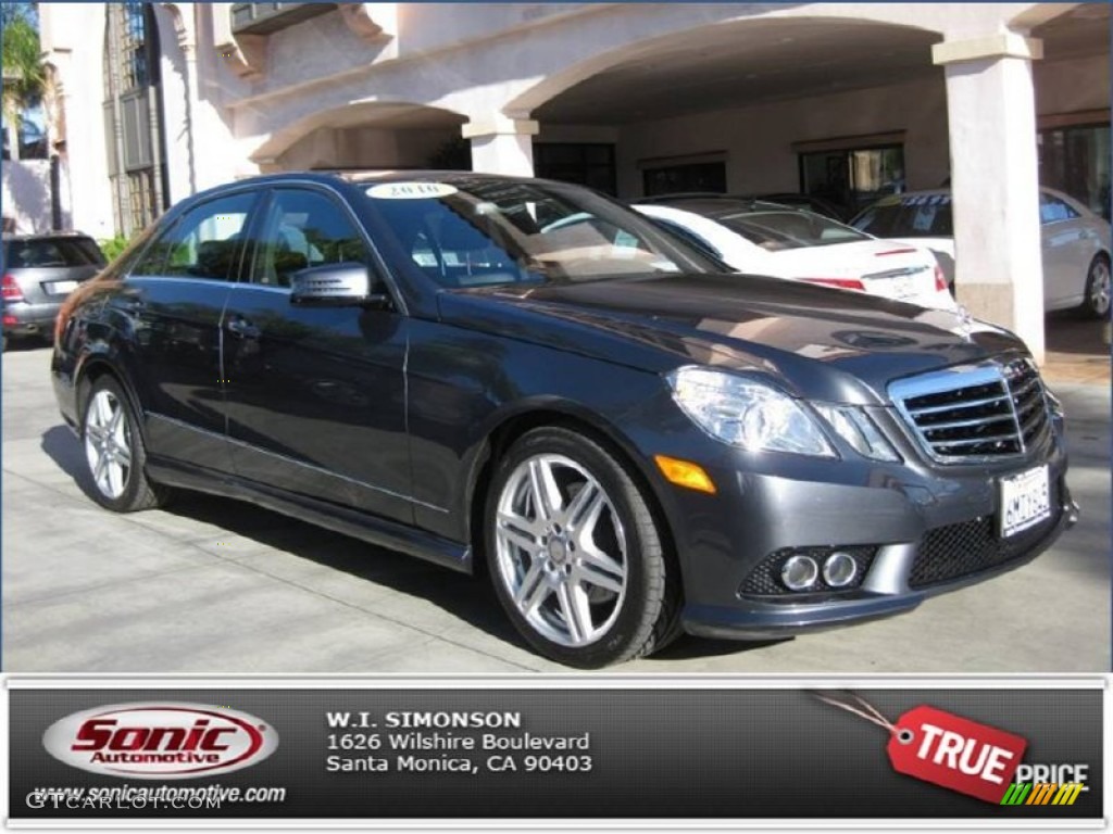 2010 E 350 Sedan - Steel Grey Metallic / Black photo #1