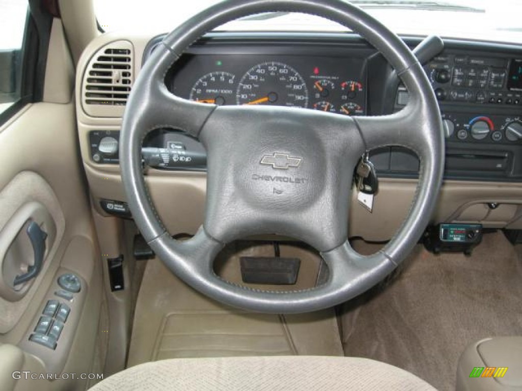 1999 Chevrolet Silverado 2500 LS Crew Cab Medium Oak Steering Wheel Photo #72311203