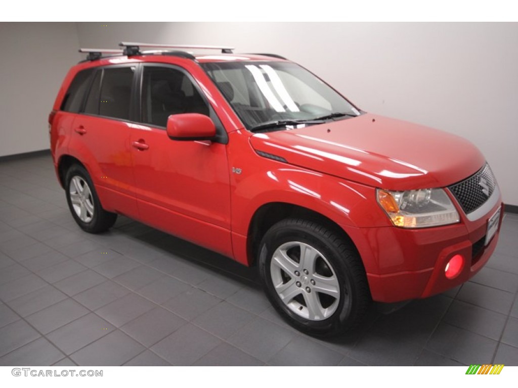 2006 Grand Vitara Luxury - Racy Red / Black photo #8