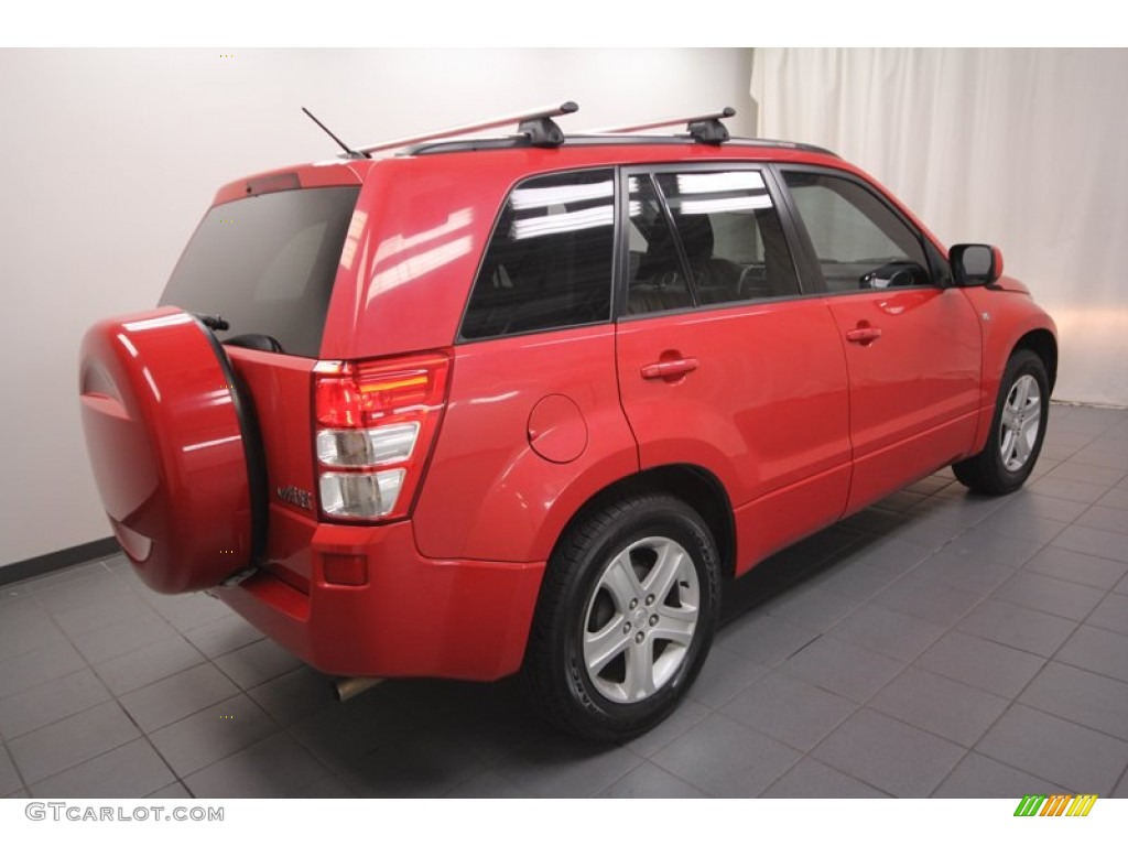 2006 Grand Vitara Luxury - Racy Red / Black photo #11