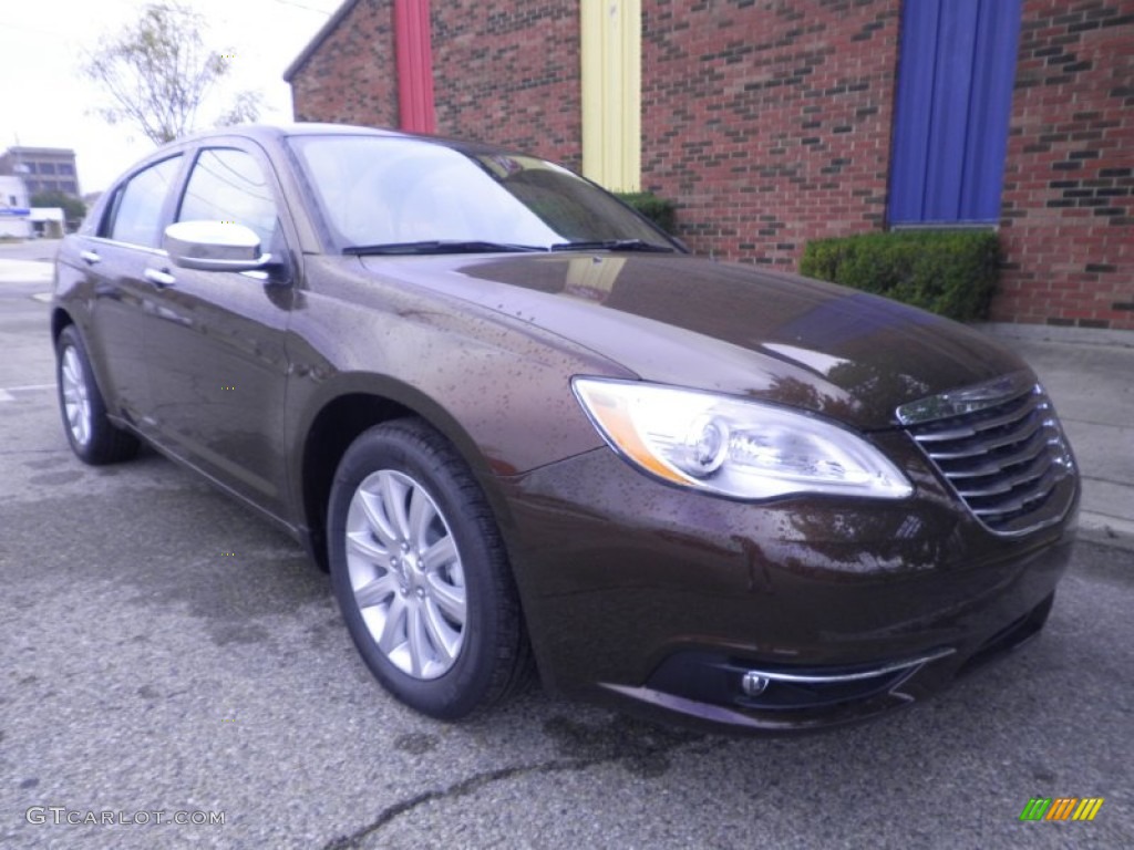 2013 200 Limited Sedan - Deep Auburn Pearl / Black/Light Frost Beige photo #1