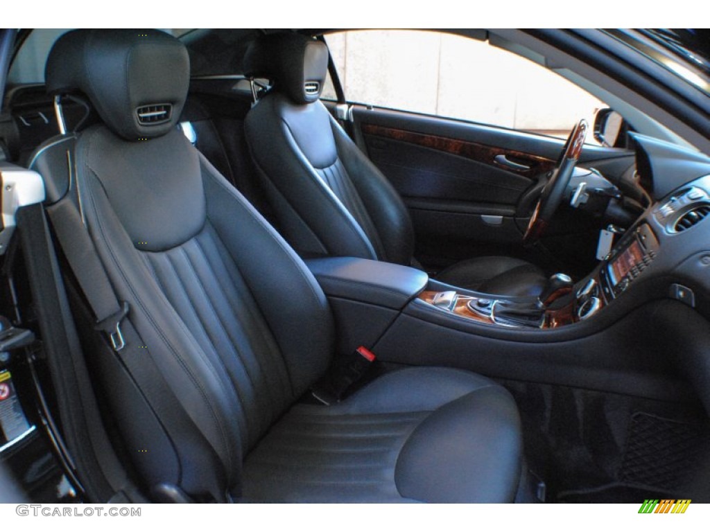 Black Interior 2011 Mercedes-Benz SL 550 Roadster Photo #72312790
