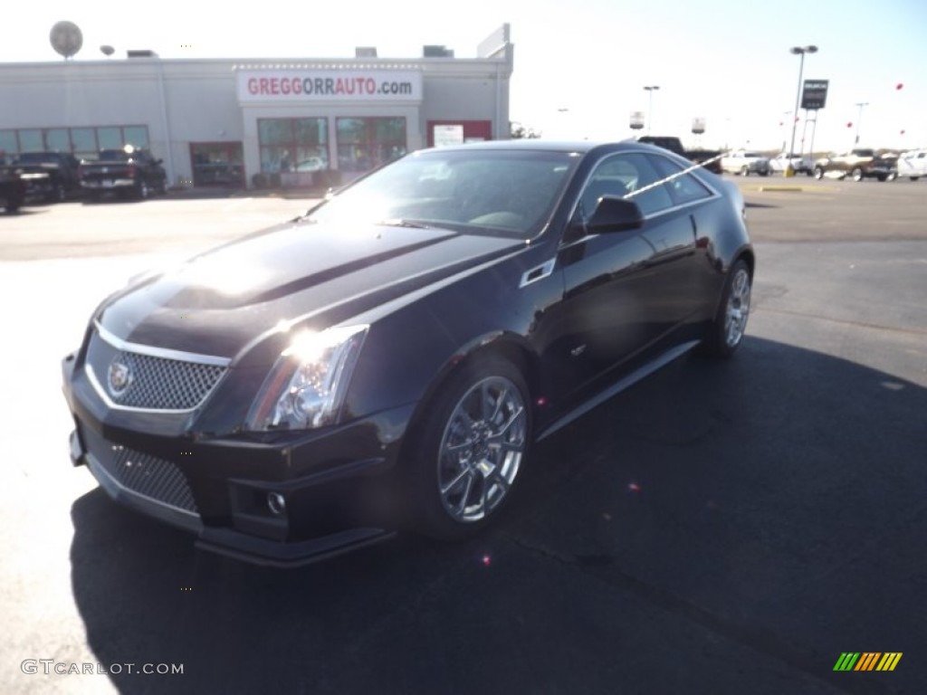 2012 CTS -V Coupe - Black Diamond Tricoat / Ebony/Ebony photo #1