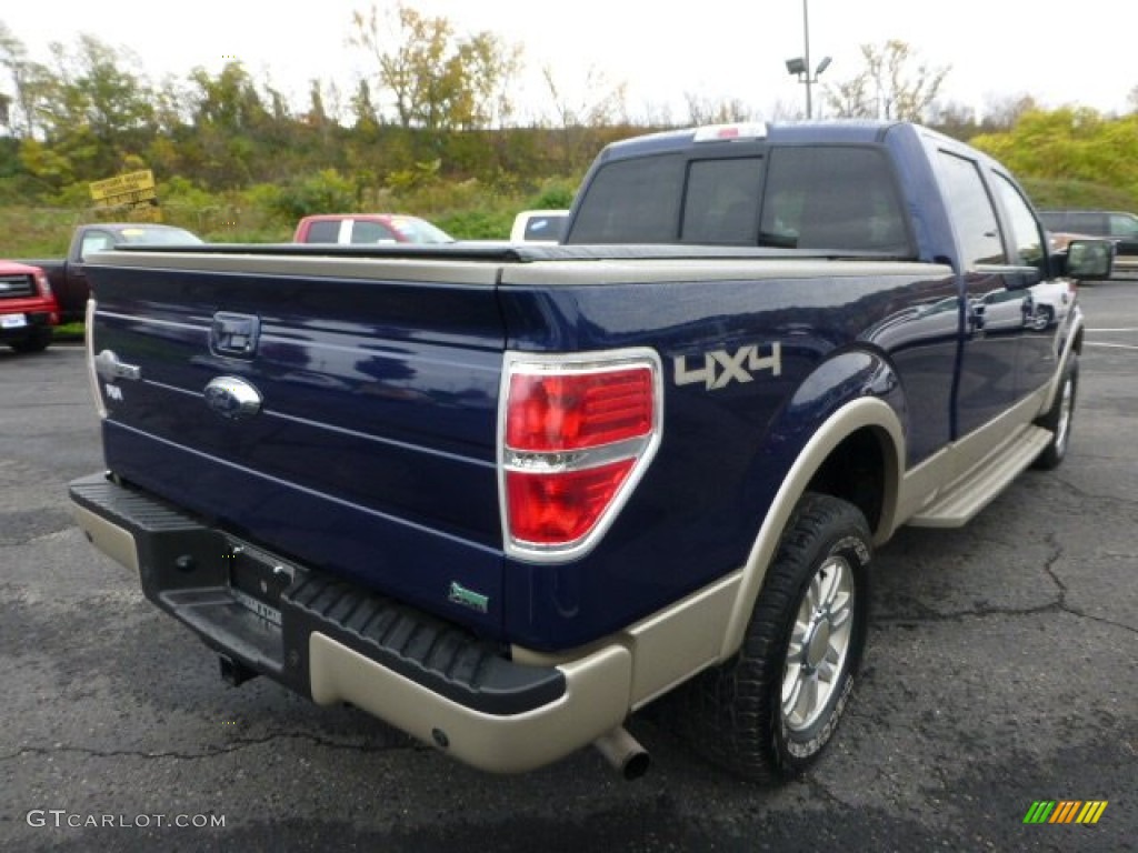 2010 F150 King Ranch SuperCrew 4x4 - Dark Blue Pearl Metallic / Chapparal Leather photo #2