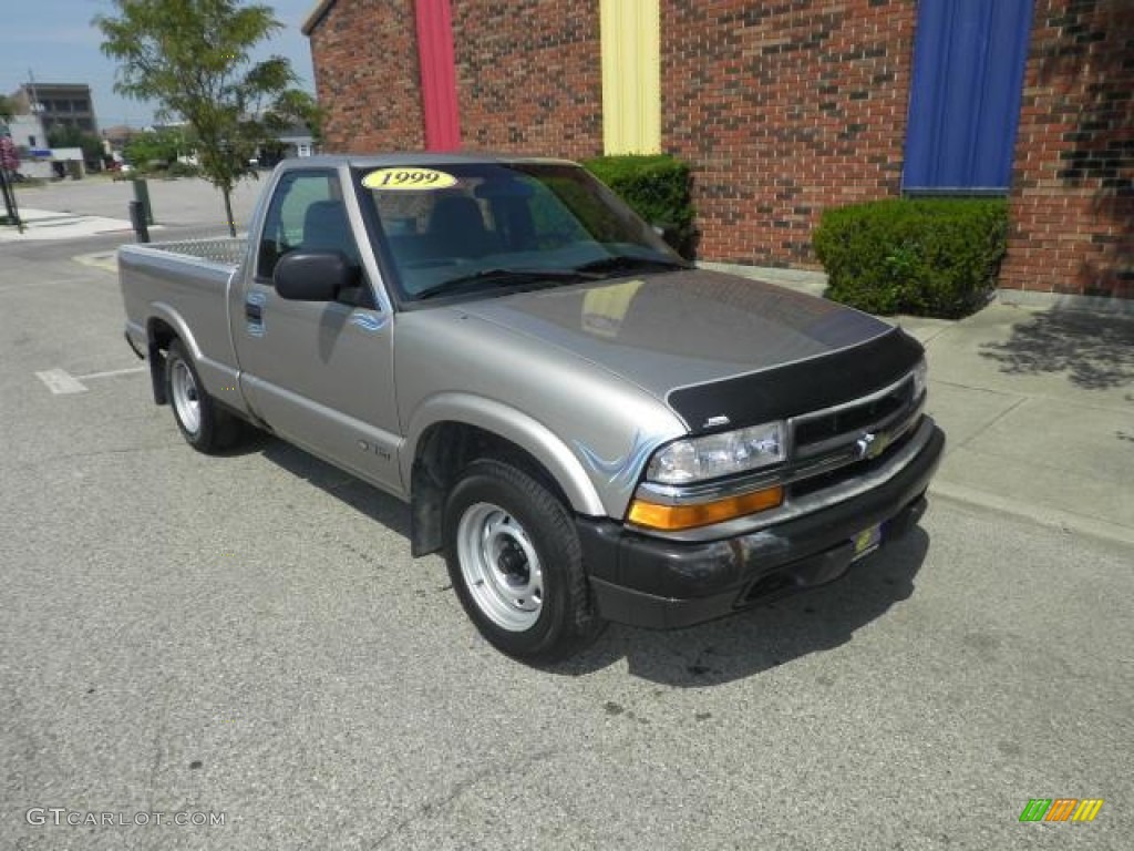 1999 S10 Regular Cab - Light Pewter Metallic / Medium Gray photo #1