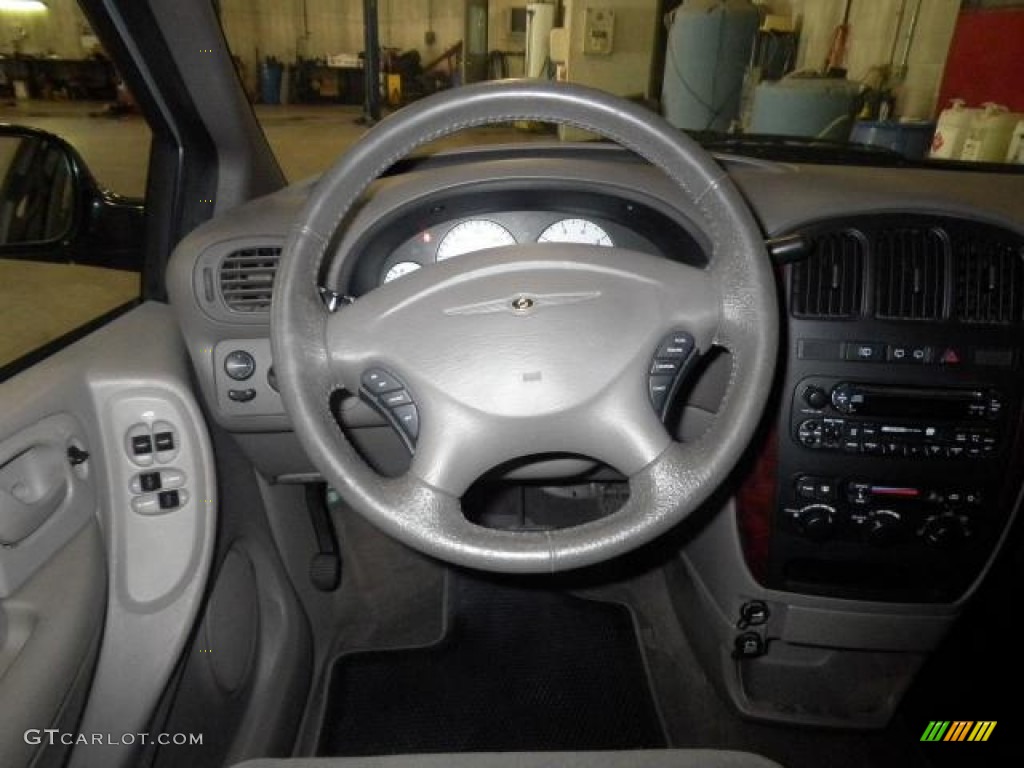 2003 Chrysler Town & Country EX Taupe Steering Wheel Photo #72314584