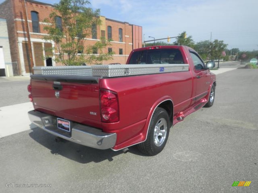 2007 Ram 1500 SLT Regular Cab - Inferno Red Crystal Pearl / Medium Slate Gray photo #3