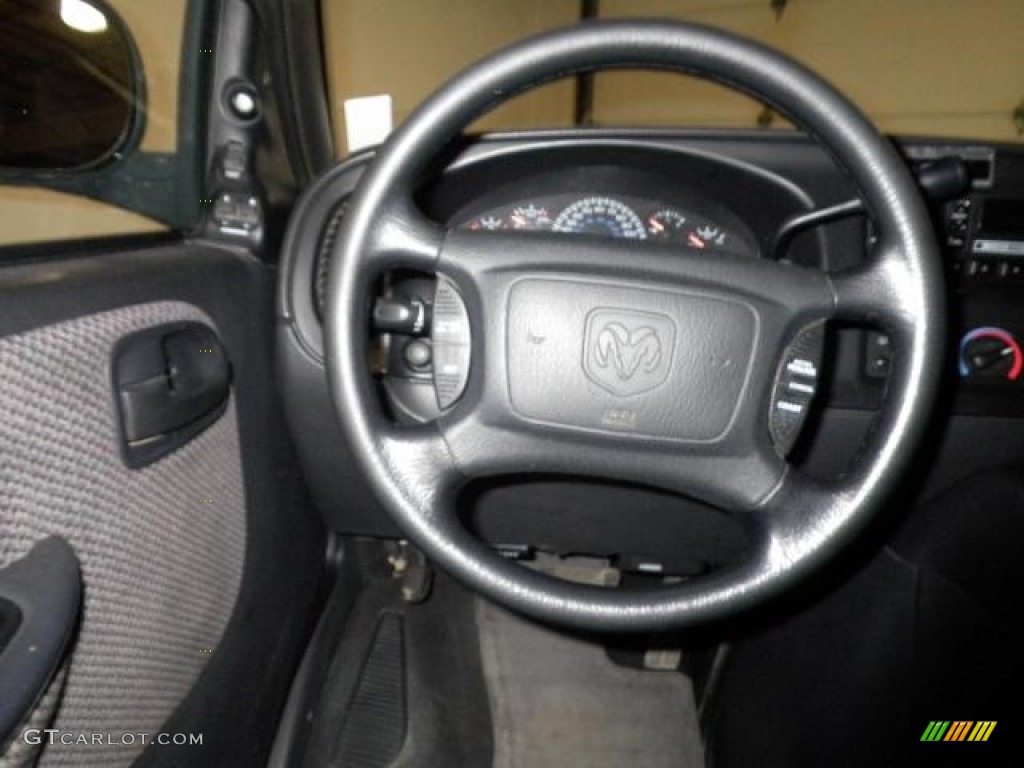 2001 Dodge Ram Van 3500 Passenger Dark Slate Gray Steering Wheel Photo #72315666