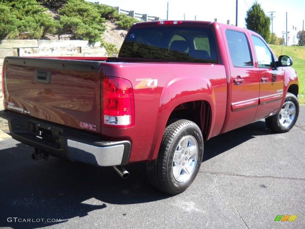 2013 Sierra 1500 SLE Crew Cab - Sonoma Red Metallic / Ebony photo #9