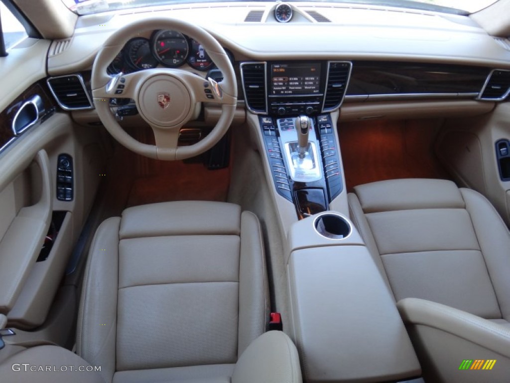 Luxor Beige Interior 2010 Porsche Panamera Turbo Photo #72316462