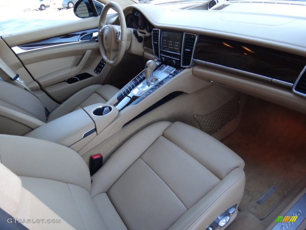 Luxor Beige Interior 2010 Porsche Panamera Turbo Photo #72316528