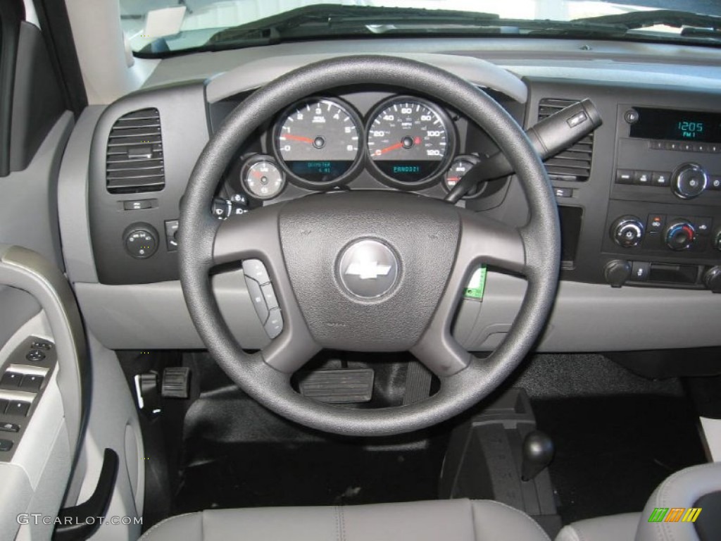 2013 Chevrolet Silverado 1500 Work Truck Extended Cab 4x4 Dark Titanium Steering Wheel Photo #72316642