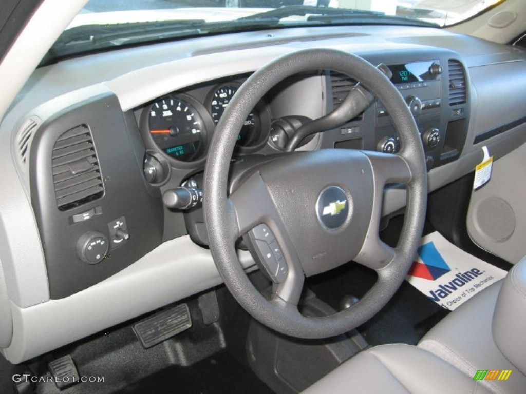 2013 Chevrolet Silverado 1500 Work Truck Extended Cab 4x4 Dark Titanium Steering Wheel Photo #72316740