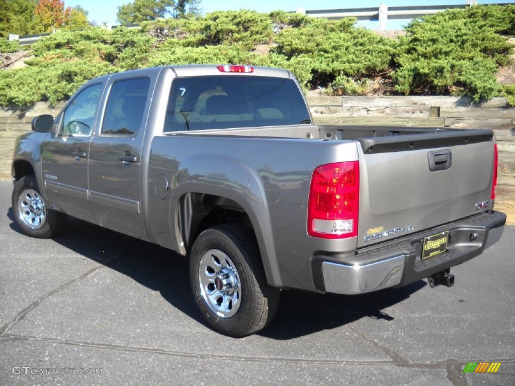 2013 Sierra 1500 SLE Crew Cab - Steel Gray Metallic / Light Titanium/Dark Titanium photo #2