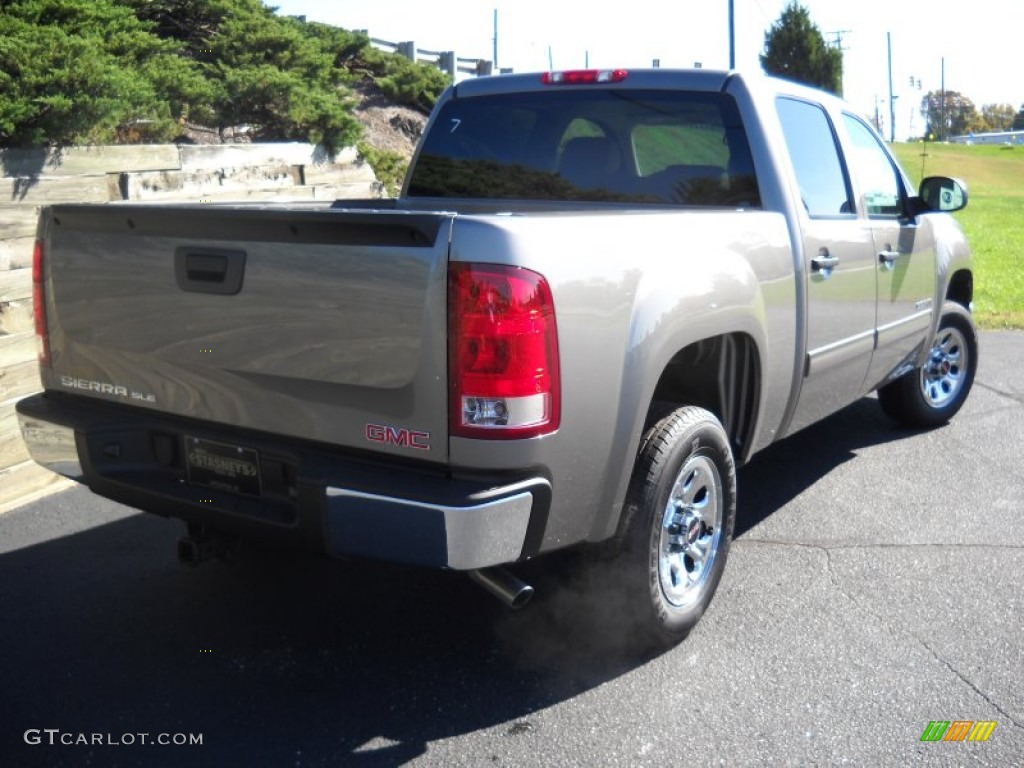 2013 Sierra 1500 SLE Crew Cab - Steel Gray Metallic / Light Titanium/Dark Titanium photo #5