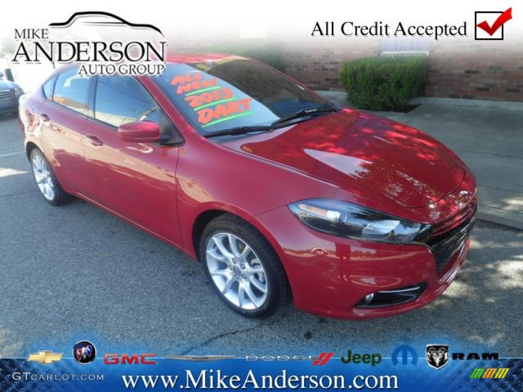 2013 Dart Rallye - Redline 2-Coat Pearl / Black/Light Diesel Gray photo #1