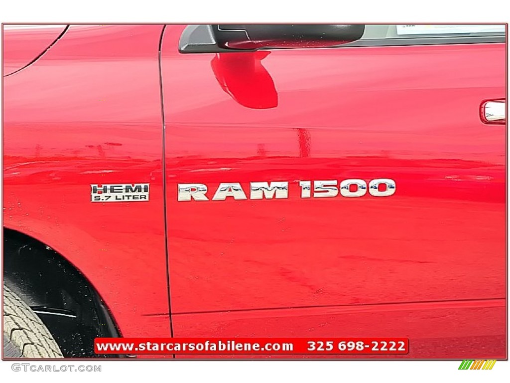 2012 Ram 1500 Lone Star Quad Cab - Deep Cherry Red Crystal Pearl / Light Pebble Beige/Bark Brown photo #2