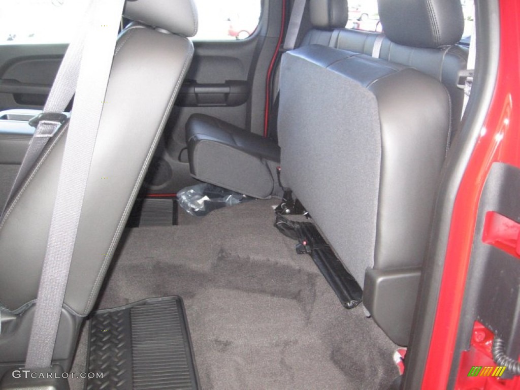 Ebony Interior 2013 Chevrolet Silverado 1500 LTZ Extended Cab Photo #72317445