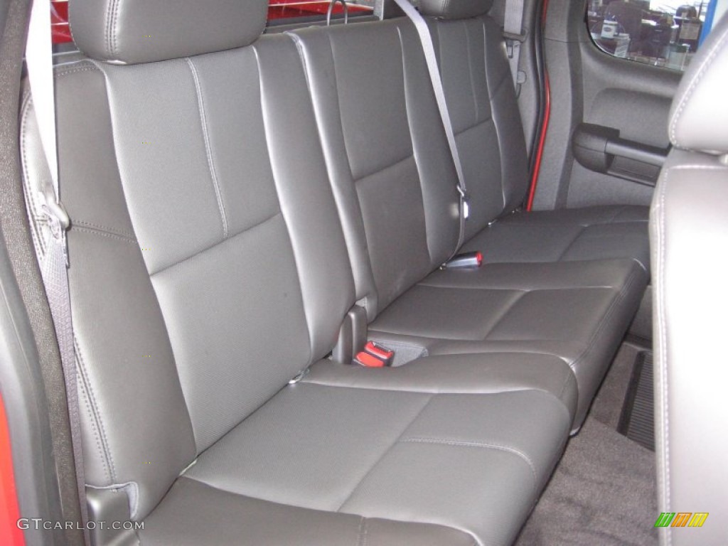 Ebony Interior 2013 Chevrolet Silverado 1500 LTZ Extended Cab Photo #72317524