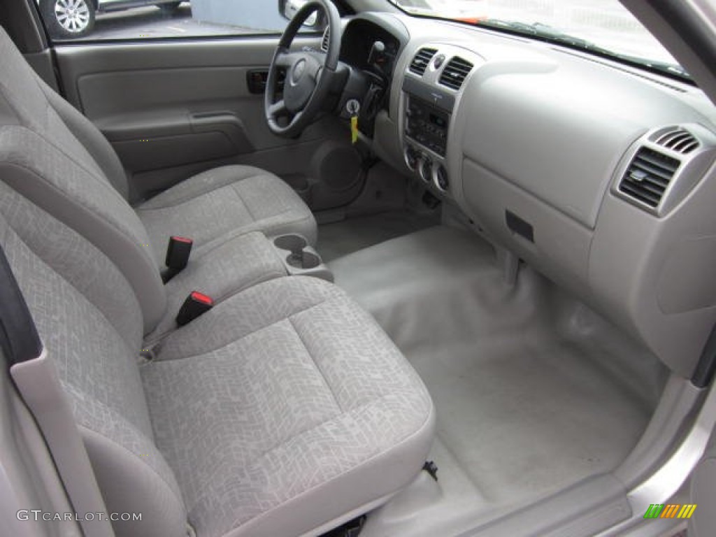 Medium Pewter Interior 2008 Chevrolet Colorado Work Truck Regular Cab Photo #72318251