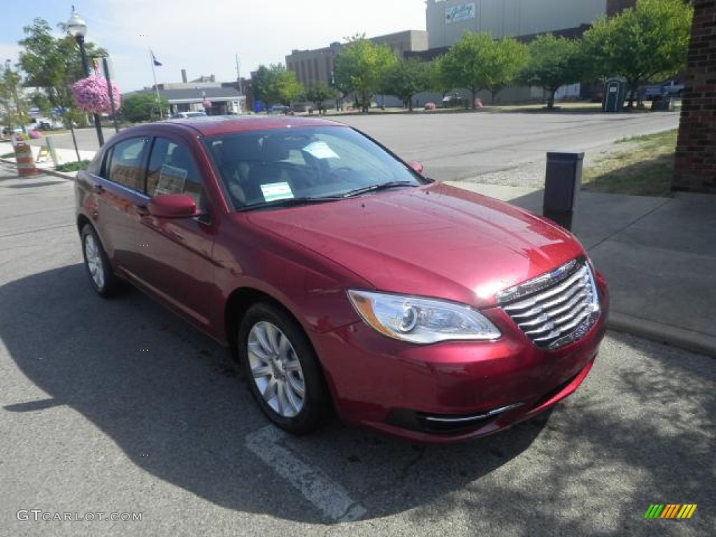 2012 200 Touring Sedan - Deep Cherry Red Crystal Pearl Coat / Black photo #1