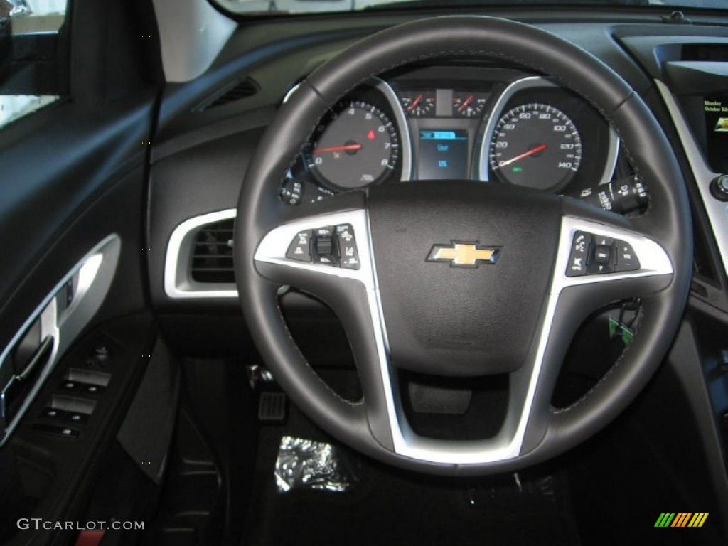 2013 Chevrolet Equinox LTZ Jet Black Steering Wheel Photo #72318574