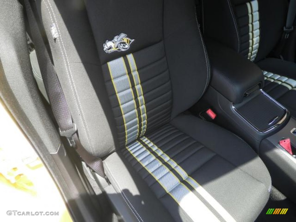 Black/Super Bee Stripes Interior 2012 Dodge Charger SRT8 Super Bee Photo #72319174