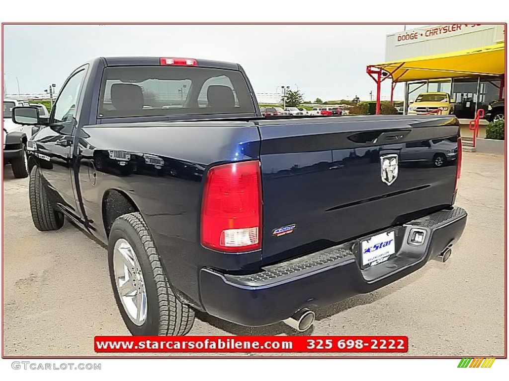 2012 Ram 1500 Express Regular Cab - True Blue Pearl / Dark Slate Gray/Medium Graystone photo #3